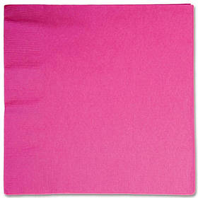 Серветки стиль "Однотонний", яскраво рожеві, 16 шт, 33 см, Салфетки "Розовые" 1502-1092