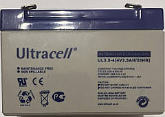 Аккумулятор ULTRACELL UL3.5-4, 4В, 3,5АЧ, AGM