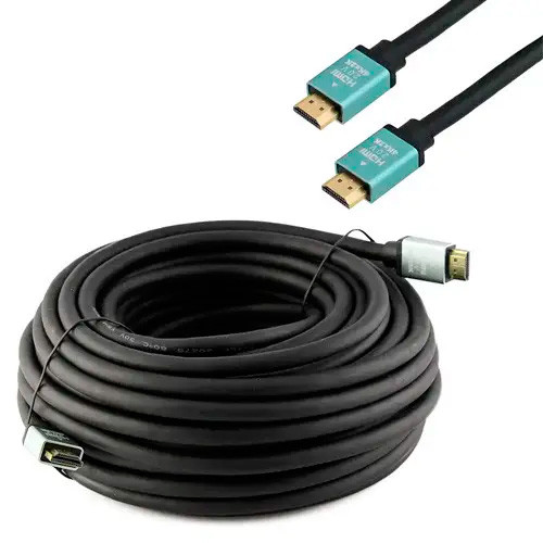 Кабель HDMI - HDMI 20м v2.0 4K позолочений грубий, фото 1