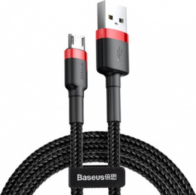 Кабель Baseus Cafule USB - MicroUSB 1.5A/2m (CAMKLF-C91) (Black-Red)