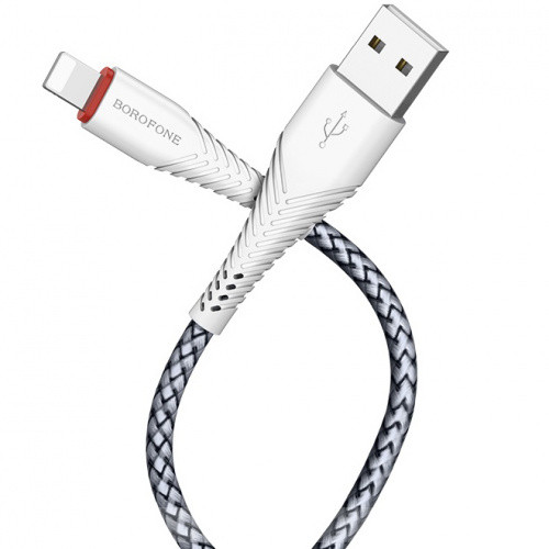 Кабель Borofone BX25 USB - Lightning 2.4A/1m (Білий)