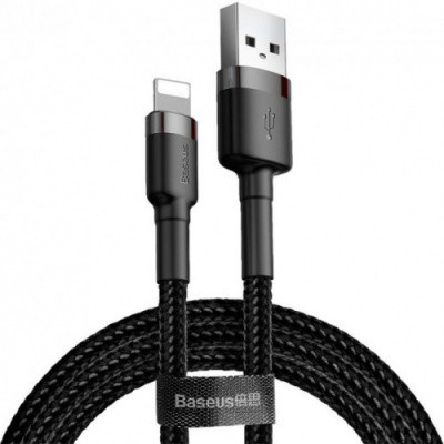 Кабель Baseus Cafule USB - Lightning 1.5A/2m (CALKLF-CG1) (Black-Grey)