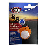 Адресовка - лапка для собак Trixie с флюоресцентным покрытием, пластик 3,5см ТХ-2277