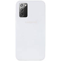 Чохол Silicone Cover Full Protective (AA) для Samsung Galaxy Note 20 Мікрофібра, Чохли, Білий / White, TPU, Siliconcase, Накладка