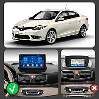 Al Штатная магнитола для Renault Fluence 1 Рестайлинг 2012-2017 экран 9" 4/64Gb 4G Wi-Fi GPS Top Android