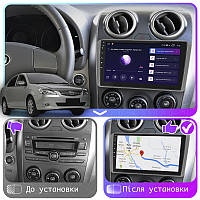 Al Штатная магнитола для BYD G3 2009-2014 экран 9" 4/64Gb 4G Wi-Fi GPS Top Android