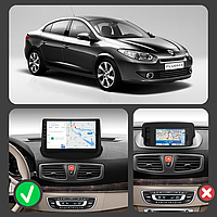 Al Штатная магнитола для Renault Fluence 1 2009-2013 экран 9" 4/64Gb 4G Wi-Fi GPS Top Android