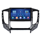 Al Штатна магнітола для Mitsubishi L200 5 2015-2019 екран 9" 2/32 Gb 4G Wi-Fi GPS Top Android, фото 2