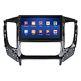 Al Штатна магнітола для Mitsubishi L200 5 2015-2019 екран 9" 2/32 Gb 4G Wi-Fi GPS Top Android, фото 3