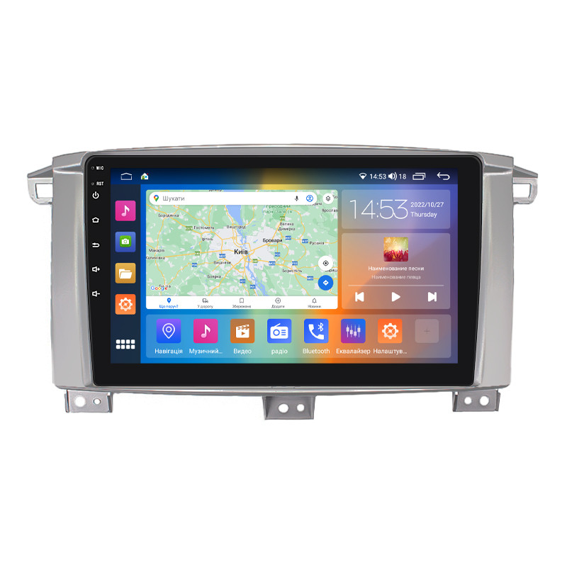 Al Штатна магнітола для Toyota Land Cruiser 100 Series Рестайлінг 1 2002-2005 екран 9" 2/32Gb CarPlay 4G Wi-Fi GPS Prime, фото 1