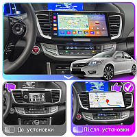 Al Штатная магнитола для Honda Accord 9 Рестайлинг 2015-2019 экран 10" 2/32Gb CarPlay 4G Wi-Fi GPS Prime