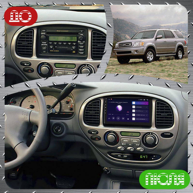 Al Штатна магнітола для Toyota Sequoia 1 2000-2004 екран 9" 2/32 Gb CarPlay 4G Wi-Fi GPS Prime Android, фото 1