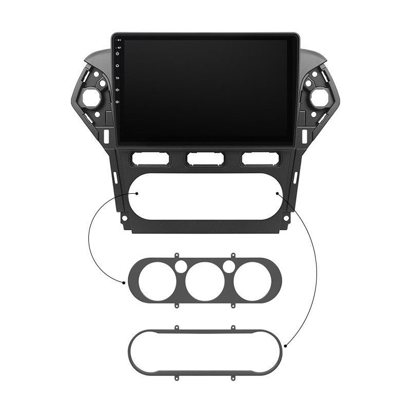 Al Штатна магнітола для Ford Mondeo 4 Рестайлінг 2010-2014 екран 10" 2/32 Gb CarPlay 4G Wi-Fi GPS Prime, фото 1