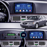 Al Штатная магнитола для Hyundai Sonata V (NF) 2004-2010 экран 9" 4/32Gb 4G Wi-Fi GPS Top Android