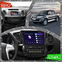 Al Штатна магнітола для Toyota Hilux 7 Рестайлінг 2011-2015 екран 9" 4/64 Gb CarPlay 4G Wi-Fi GPS Prime Android