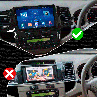 Al Штатная магнитола для Toyota Fortuner 1 2005-2015 экран 9" 2/32Gb 4G Wi-Fi GPS Top Android