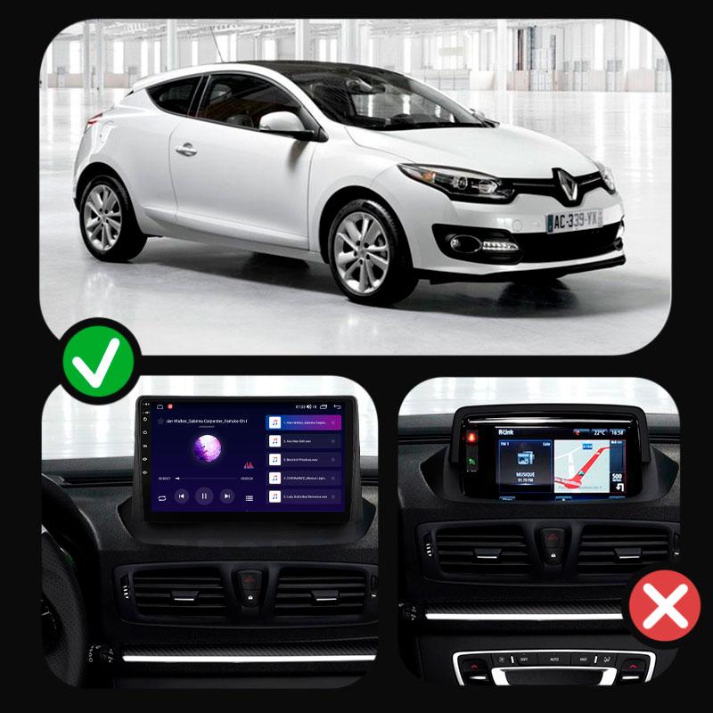 Al Штатна магнітола для Renault Megane 3 Рестайлінг 2 2014-2016 екран 9" 2/32Gb CarPlay 4G Wi-Fi GPS Prime, фото 1