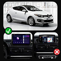 Al Штатная магнитола для Renault Megane 3 Рестайлинг 2 2014-2016 экран 9" 4/64Gb CarPlay 4G Wi-Fi GPS Prime