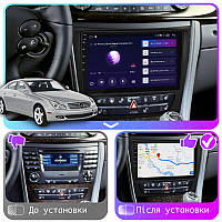Al Штатная магнитола для Mercedes-Benz E-Класс 3 (W211, S211) 2002-2006 экран 9" 2/32Gb CarPlay 4G Wi-Fi GPS