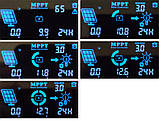 Контролер заряду POW-M60-PRO (MPPT, струм 60А, 12/ 24/ 36/ 48В, РК індикатор, підтримка LiFePO4 АКБ), фото 6