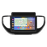 Al Штатна магнітола для Hyundai Solaris 2 Рестайлінг 2020-н.в. екран 9" 2/32Gb CarPlay 4G Wi-Fi GPS Prime Хюндай Android, фото 2