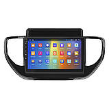 Al Штатна магнітола для Hyundai Solaris 2 Рестайлінг 2020-н.в. екран 9" 2/32Gb CarPlay 4G Wi-Fi GPS Prime Хюндай Android, фото 3