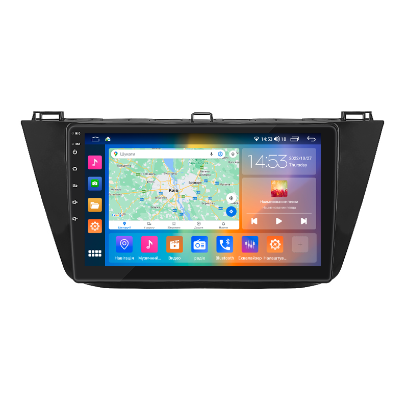 Al Штатна магнітола для Volkswagen Tiguan 2 2016-2020 екран 10" 4/64Gb CarPlay 4G Wi-Fi GPS Prime Android, фото 1