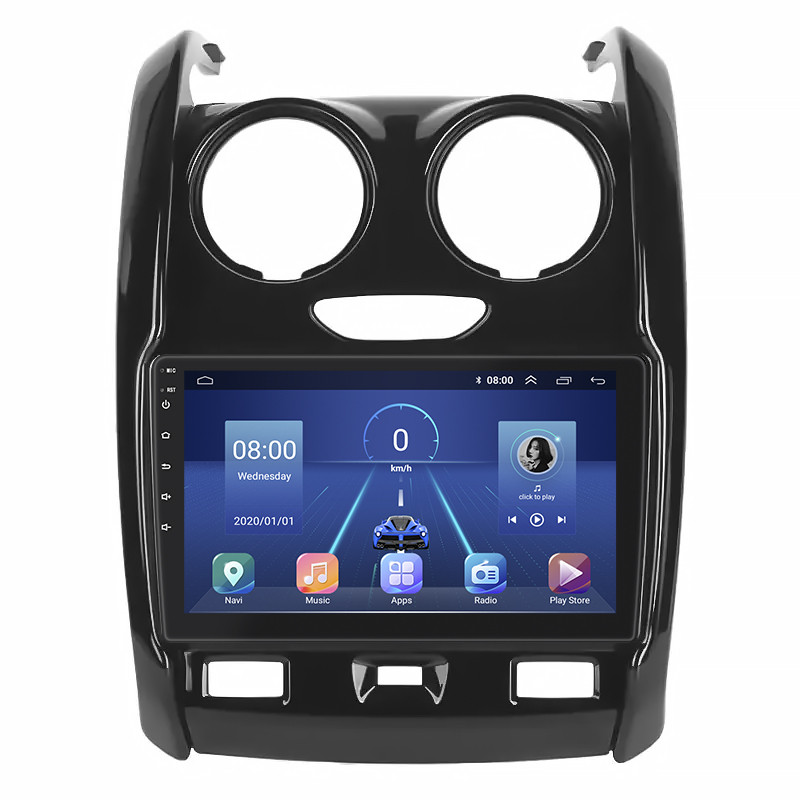 Al Штатна магнітола для Dacia Duster 2 2017-2021 екран 9" 4/64Gb 4G Wi-Fi GPS Top Android, фото 1