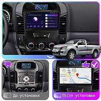 Al Штатная магнитола для Ford Ranger 3 2011-2015 экран 9" 2/32Gb CarPlay 4G Wi-Fi GPS Prime Android