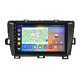 Al Штатна магнітола для Toyota Prius 3 Рестайлінг (XW30) 2011-2015 екран 9" 2/32Gb CarPlay 4G Wi-Fi GPS Prime Android, фото 2