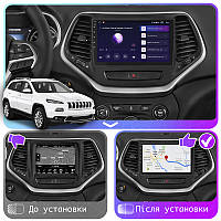 Al Штатная магнитола для Jeep Cherokee 5 (KL) 2013-2018 экран 10" 2/32Gb CarPlay 4G Wi-Fi GPS Prime Android