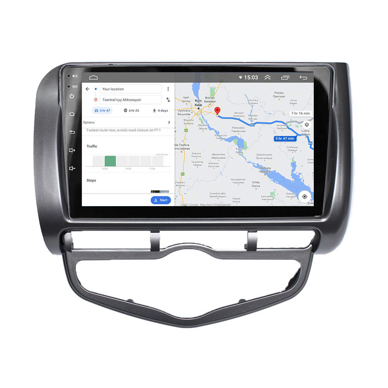 Al Штатна магнітола для Honda Jazz 1 2001-2005 екран 9" 2/32Gb 4G Wi-Fi GPS Top Android, фото 1