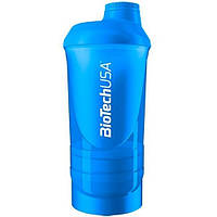 Шейкер Biotech USA Wave + Compact Shaker Blue 3 in 1(СИНИЙ)(750 мл.)