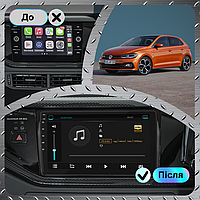 Al Штатная магнитола для Volkswagen Polo 6 (EU Market) 2017-2021 экран 9" 2/32Gb Wi-Fi GPS Base Android