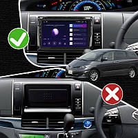 Al Штатная магнитола для Toyota Estima 3 Рестайлинг 2008-2012 экран 9" 2/32Gb CarPlay 4G Wi-Fi GPS Prime