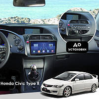 Al Штатная магнитола для Honda Civic Type R 8 Рестайлинг 2008-2011 экран 9" 4/32Gb 4G Wi-Fi GPS Top Android