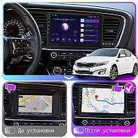 Al Штатная магнитола для Kia Optima 3 Рестайлинг 2013-2015 экран 9" 2/32Gb CarPlay 4G Wi-Fi GPS Prime