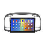 Al Штатна магнітола для Hyundai Verna 2 2005-2010 екран 9" 2/32 Gb CarPlay 4G Wi-Fi GPS Prime Хюндай Android, фото 3