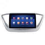Al Штатна магнітола для Hyundai Solaris 2 2017-2020 екран 9" 2/32Gb 4G Wi-Fi GPS Top Android, фото 3