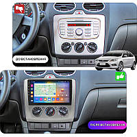 Al Штатная магнитола для Ford Focus 2 Рестайлинг 2007-2011 экран 9" 4/64Gb CarPlay 4G Wi-Fi GPS Prime