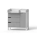 Комод-пеленатор Магія Plus (з органайзуром) біло-сірий, фото 3