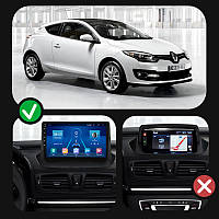 Al Штатная магнитола для Renault Megane 3 Рестайлинг 2 2014-2016 экран 9" 4/64Gb 4G Wi-Fi GPS Top Android