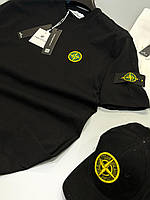 STONE ISLAND ЧЕРНАЯ РЕЗИНОВЫЙ ЛОГОТИП