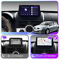 Al Штатная магнитола для Renault Megane 3 2008-2014 экран 9" 4/64Gb CarPlay 4G Wi-Fi GPS Prime Android