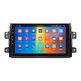 Al Штатна магнітола для Fiat Sedici 2005-2014 екран 9" 2/32 Gb CarPlay 4G Wi-Fi GPS Prime Android, фото 3