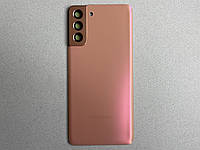 Задняя крышка для Galaxy S21 Plus Phantom Pink розового цвета со стеклом камеры