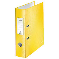 Папка регистратор 8 см LEITZ WOW 180 желтый (1005-00-16)