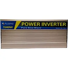 Інвертор напруги MSW PSWCH-1500 12V 1500W + зарядний пристрій, Pure Sine Wave