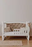 Дитяче ліжечко Габрієль білий-мокко, фото 2