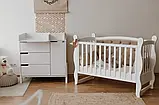 Дитяче ліжечко Габрієль білий-мокко, фото 3